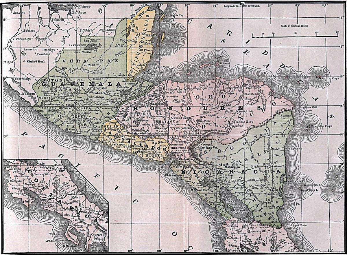 خريطة هندوراس البريطانية