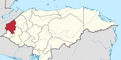 خريطة كوبان في هندوراس