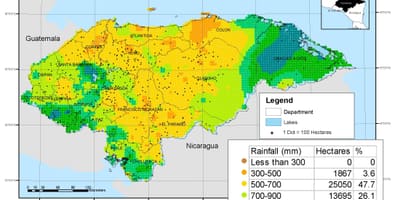خريطة هندوراس المناخ
