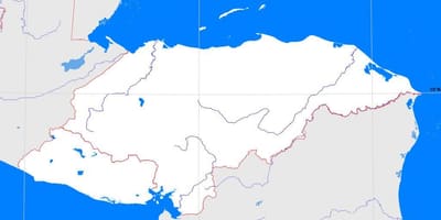هندوراس فارغة خريطة