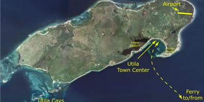 خريطة utila هندوراس